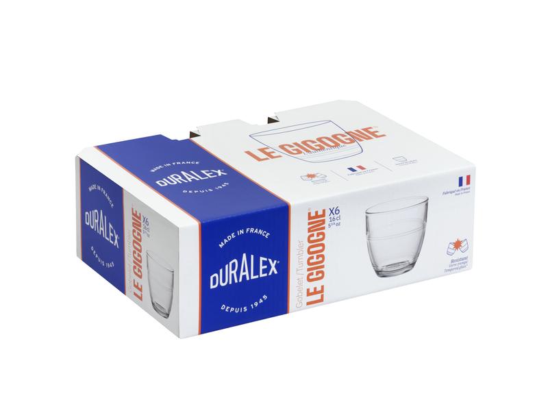 Duralex Gigogne Tumbler 160ml - Set 6