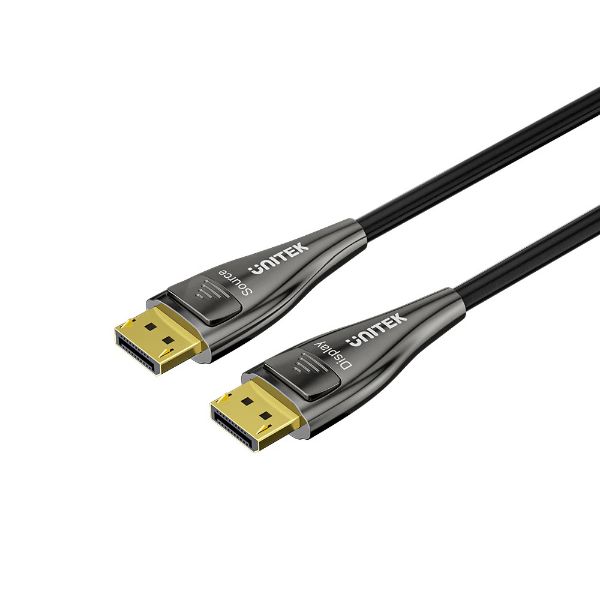 Brateck 20M 8K Fiber Optic DisplayPort 2.1 Supports 54Gbps Bandwidth Up To 8K@120Hz