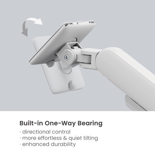 Brateck 17"-35" Elite Dual Screen Mechanical Spring Monitor Arm. Max Load 2x 11Kgs, White