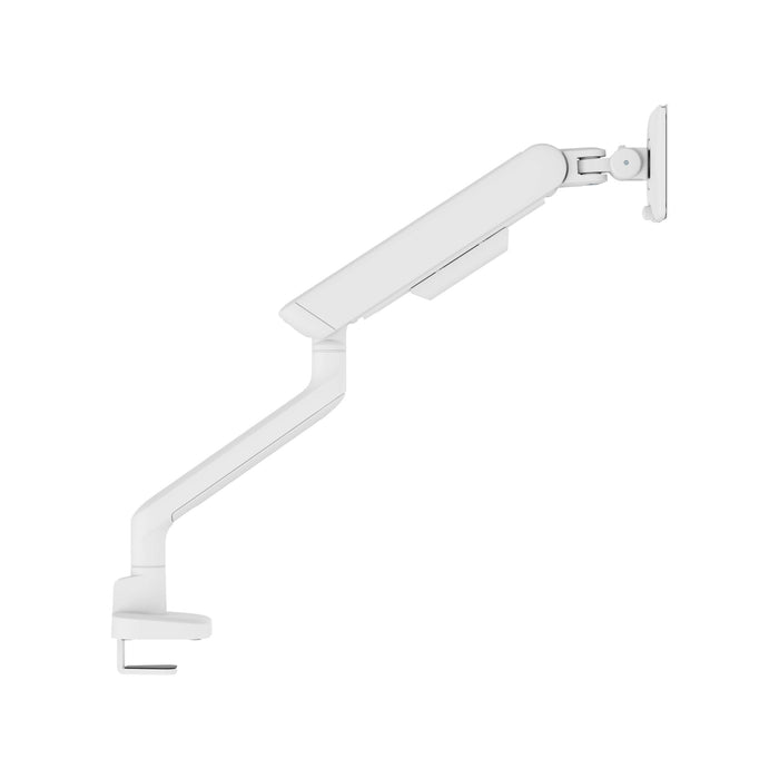 Brateck 17"-35" Elite Single Screen Mechanical Spring Monitor Arm. Max Load 11Kgs, White