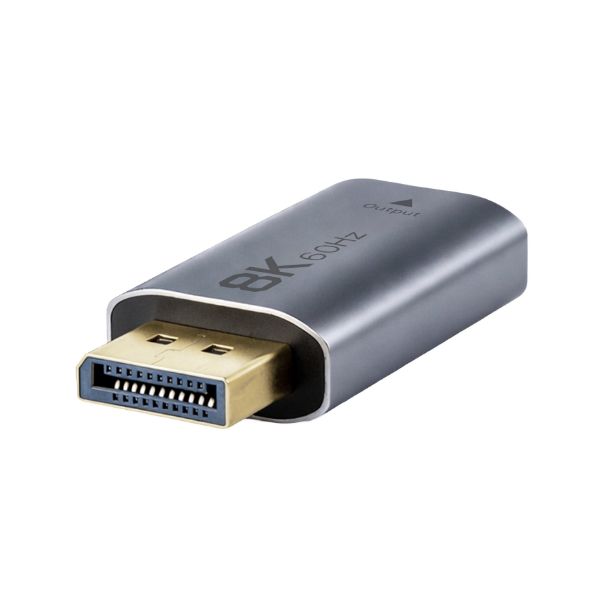 DYNAMIX DisplayPort Male to HDMI Female Adapter. Supports 8K60Hz.
