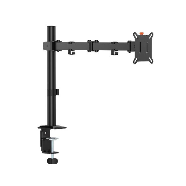 Brateck 13"-32" Single Monitor Desk Articulating Mount Bracket Desk Clamp & Grommet Incl