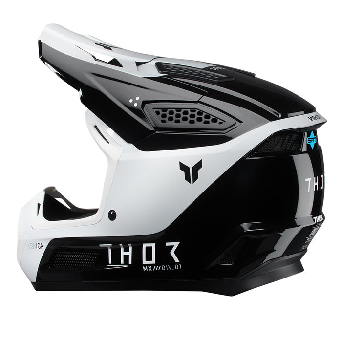 Helmet S25 Thor Mx Fleet Storm Black/White Large