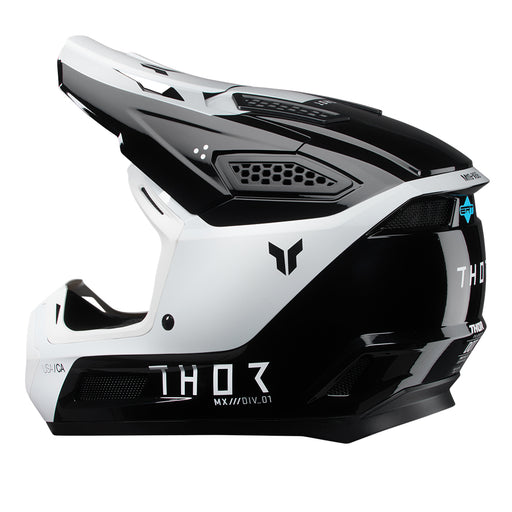 Helmet S25 Thor Mx Fleet Storm Black/White Xlarge