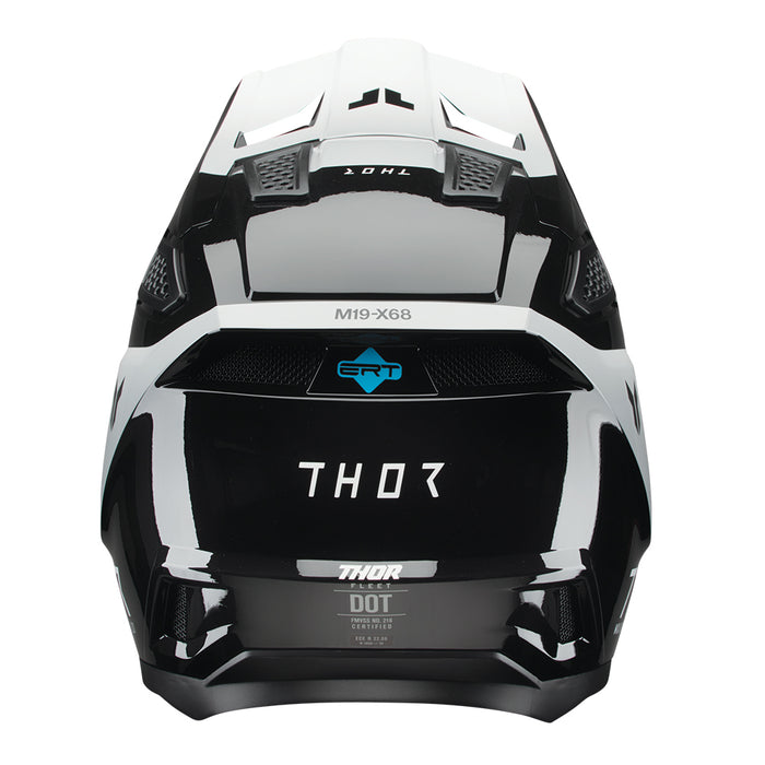 Helmet S25 Thor Mx Fleet Storm Black/White Xlarge