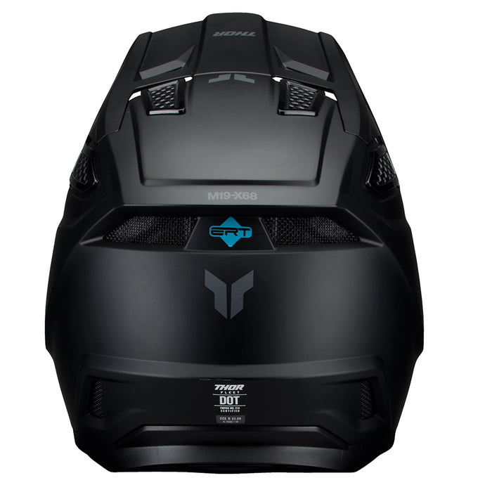 Helmet S27 Thor Mx Fleet Blackout Matte Black Xl