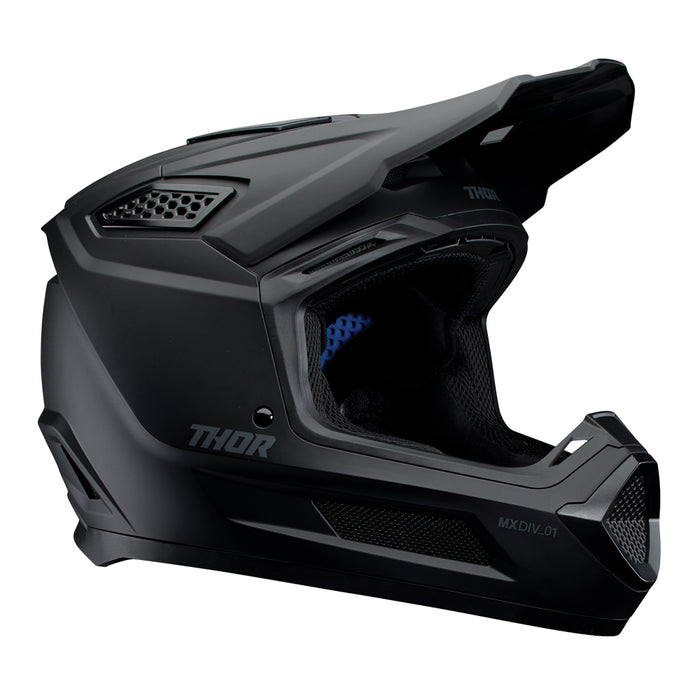 Helmet S27 Thor Mx Fleet Blackout Matte Black Xl