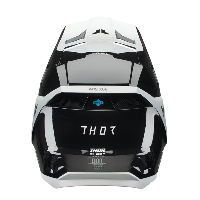 Helmet S25 Thor Mx Fleet Storm Black/White Youth Small