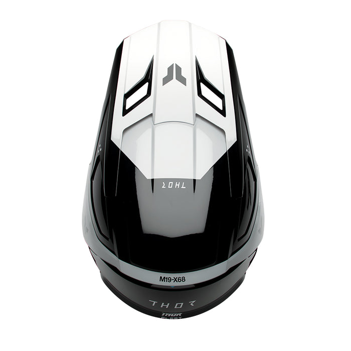 Helmet S25 Thor Mx Fleet Storm Black/White Youth Small
