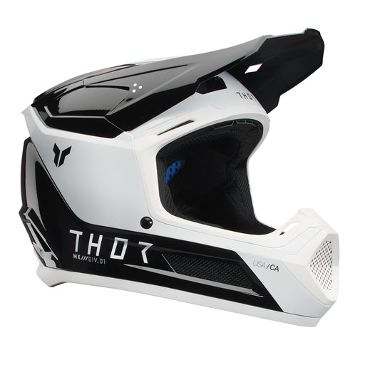 Helmet S25 Thor Mx Fleet Storm Black/White Youth Small