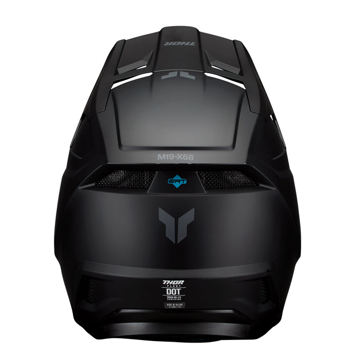 Helmet S27 Thor Mx Fleet Blackout Matte Youth M