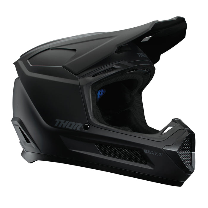 Helmet S27 Thor Mx Fleet Blackout Matte Youth L