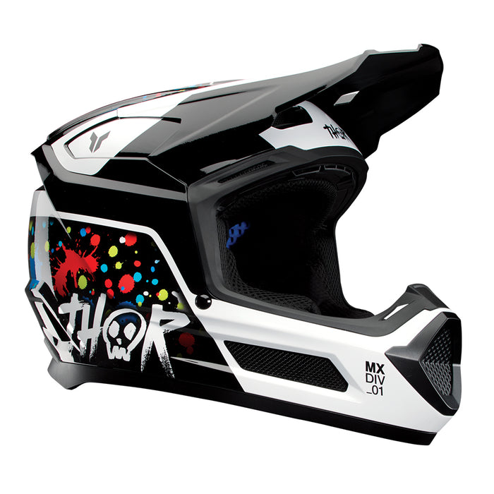 Helmet S27 Thor Mx Fleet Splat Black Youth M