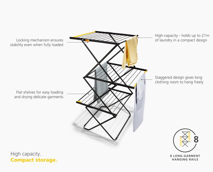 Joseph Joseph AirFrame Max 3-tier Clothes Airer Dryer