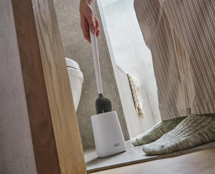 Joseph Joseph Flex 360 Lite Toilet Brush - White