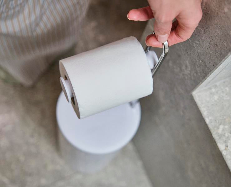 Joseph Joseph Toilet Roll Storage with Holder - White
