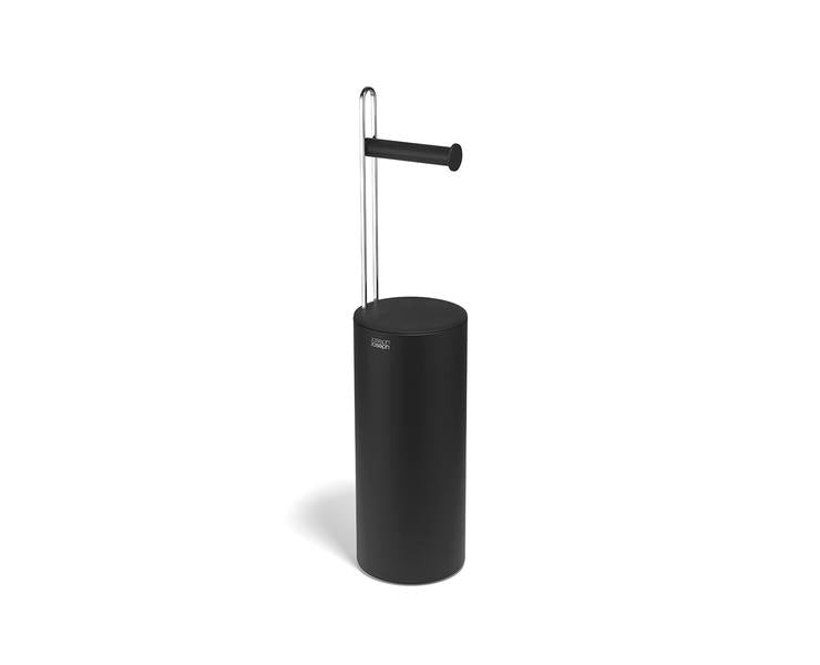 Joseph Joseph Toilet Roll Storage with Holder - Black