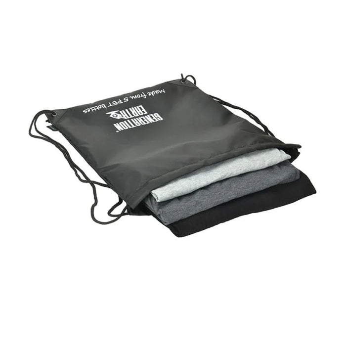 Generation Earth Recycled Drawstring Backpack – Black - LX2001 - Homewares, Outdoor, Phone Accessories, Cases, Speakers, Headphones + More -