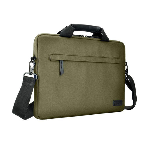 Generation Earth 13.3"-14.1" Laptop Slim Line Briefcase – Olive - LX2001 - Homewares, Outdoor, Phone Accessories, Cases, Speakers, Headphones + More -