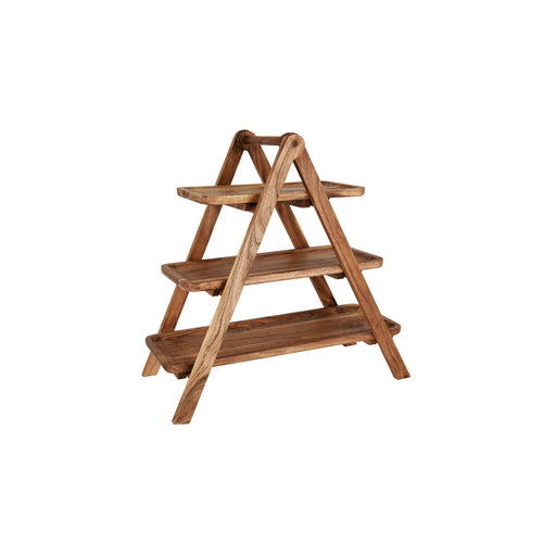 Chef Inox Serve Natural Acacia 3-Tier Display Stand 460x240x460mm
