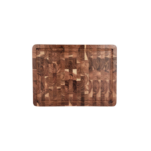 Chef Inox Serve Natural Acacia Butchers Block with Handles 510x380x40mm