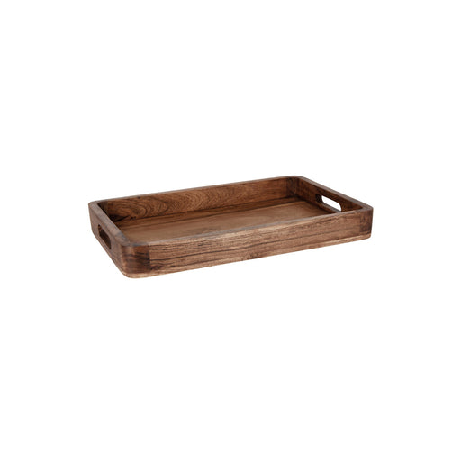 Chef Inox Serve Natural Acacia Rectangular Deep Tray 460x305x50mm