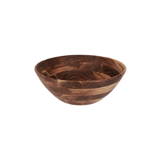 Chef Inox Serve Natural Acacia Round Display Bowl Deep 430x160mm