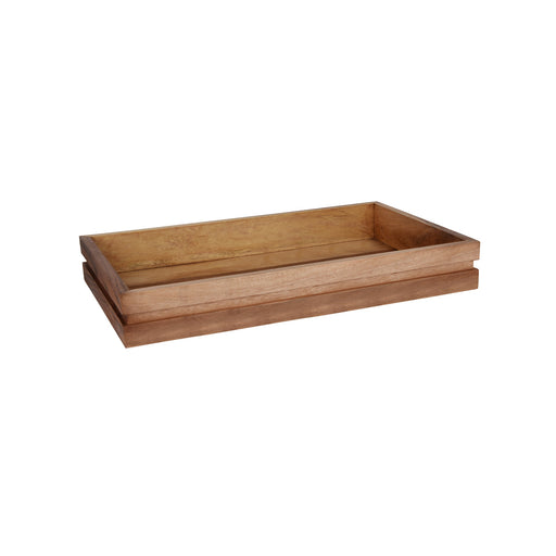 Chef Inox Serve Natural Acacia Display Tray GN 1/1 530x325x75mm
