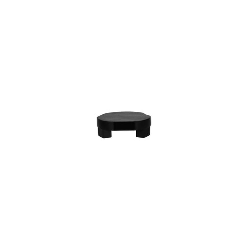 Chef Inox Serve Black Acacia Round Display Stand Footed 150x50mm