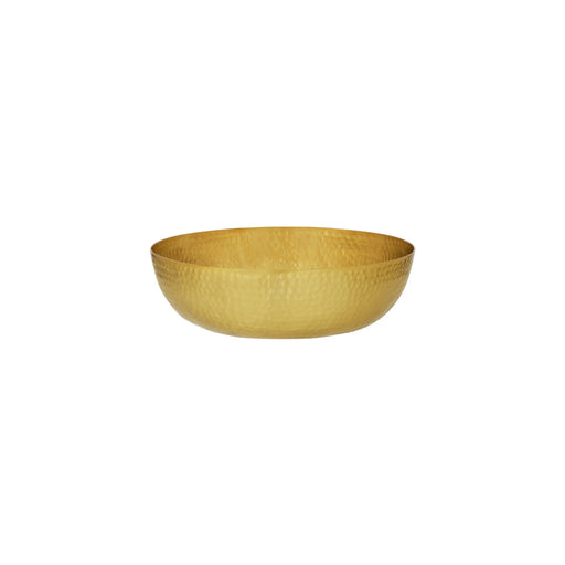Chef Inox Round Serving / Seafood Bowl Hammered Brass 250x80mm / 2.8L