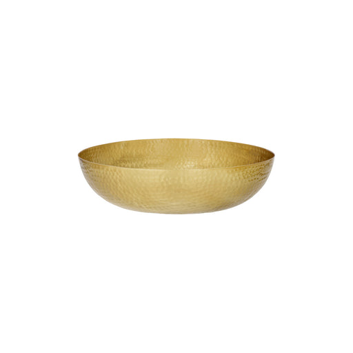 Chef Inox Round Serving / Seafood Bowl Hammered Brass 300x80mm / 4.0L
