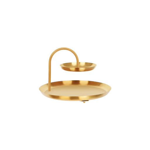 Chef Inox Round Seafood Stand 2-Tier Brass / Iron 365x255mm
