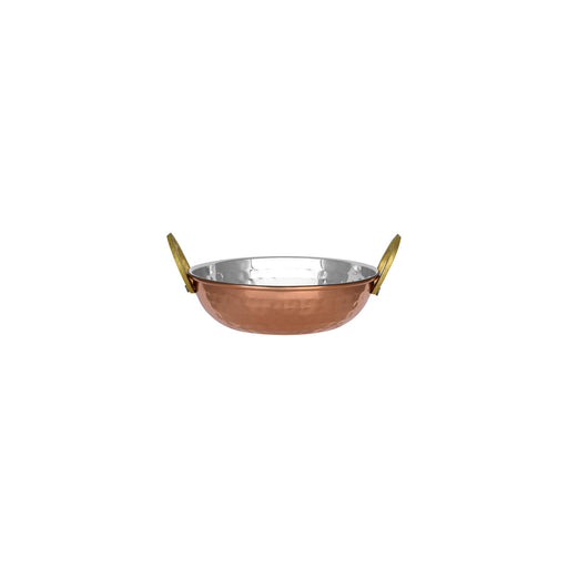 Chef Inox Kadai Bowl with Handles Copper Plate 145x45mm