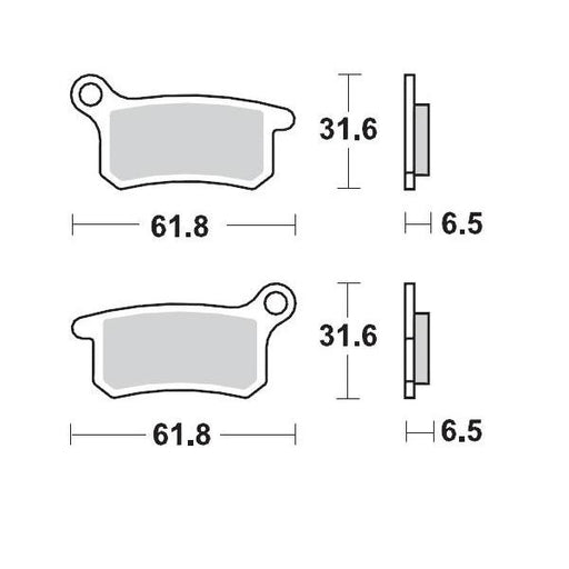 Brake Pads Front And Rear Moto Master Racing Gp Gas Gas Husqvarna Ktm