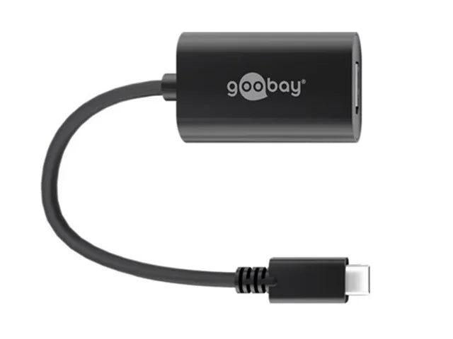 Goobay USB-C DispPort adapt (4k 60 Hz) black 0.2m - LX2001 - Homewares, Outdoor, Phone Accessories, Cases, Speakers, Headphones + More -