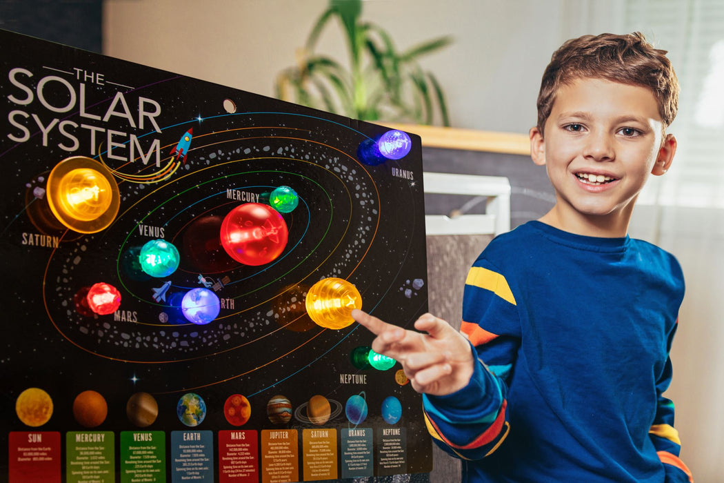 4M KidzLabs/3D Solar System Light-Up Poster