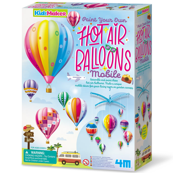 4M Paint Your Own Hot Air Balloons Mobile