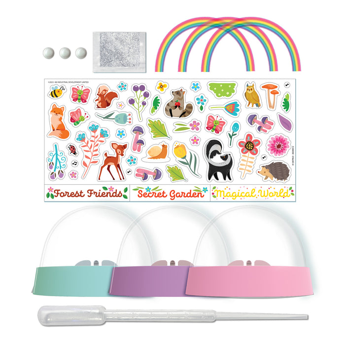 4M Glitter Rainbow Snow Domes
