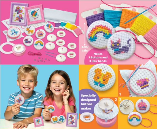 4M KidzMaker Mini Cross Stitch