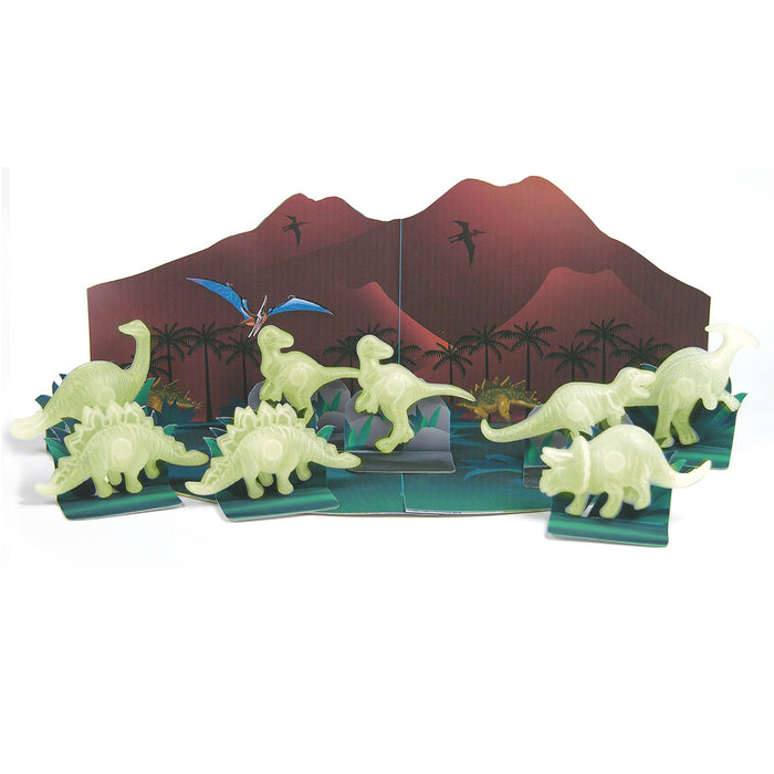 4M Glow in the Dark 3D Dinosaurs 8 Pack