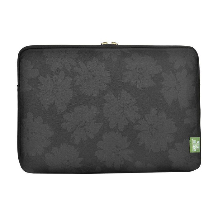Generation Earth Artisan Recycled 13.3"-14.1" Laptop Sleeve – Black Flower - LX2001 - Homewares, Outdoor, Phone Accessories, Cases, Speakers, Headphones + More -