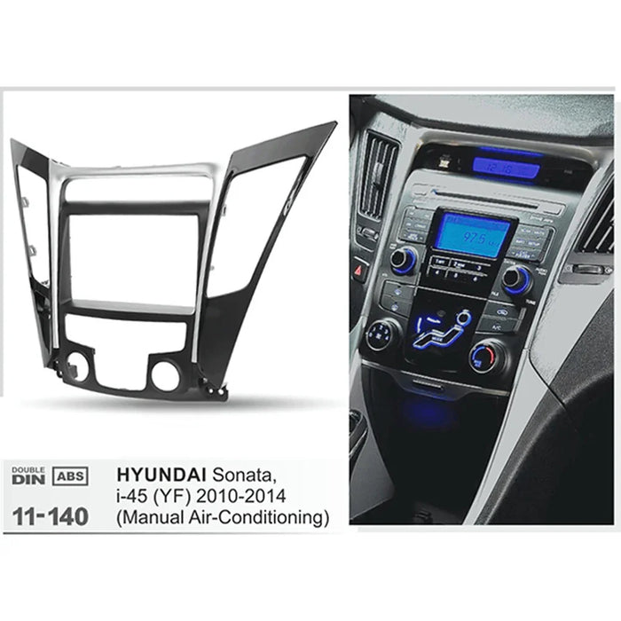 Fitting Kit Hyundai Sonata , I45 2010 - 2014 Double Din (Black & Silver) (Manual - LX2001 - Homewares, Outdoor, Phone Accessories, Cases, Speakers, Headphones + More -
