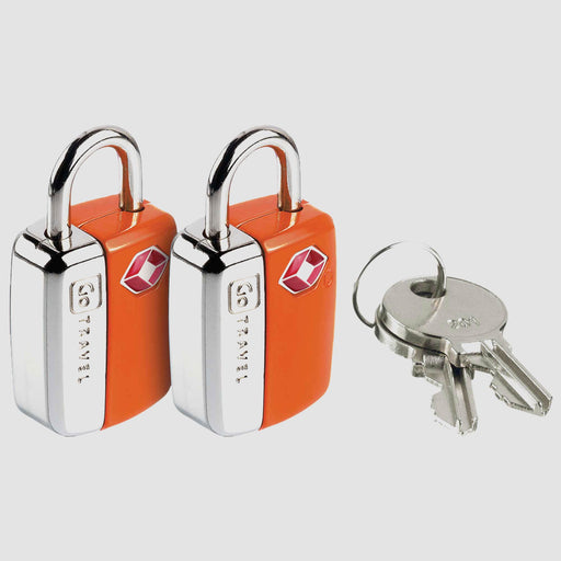 Go Travel Tsa Key Padlocks 2Pk (Orange)