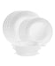 Corelle Linen Weave 12pc Dinnerware Plate Bowl Set