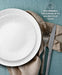 Corelle Linen Weave 12pc Dinnerware Plate Bowl Set
