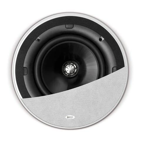 KEF Ultra Thin Bezel 8'' Round In-Ceiling Speaker. 200mm Uni-Q Driver Array, 25m