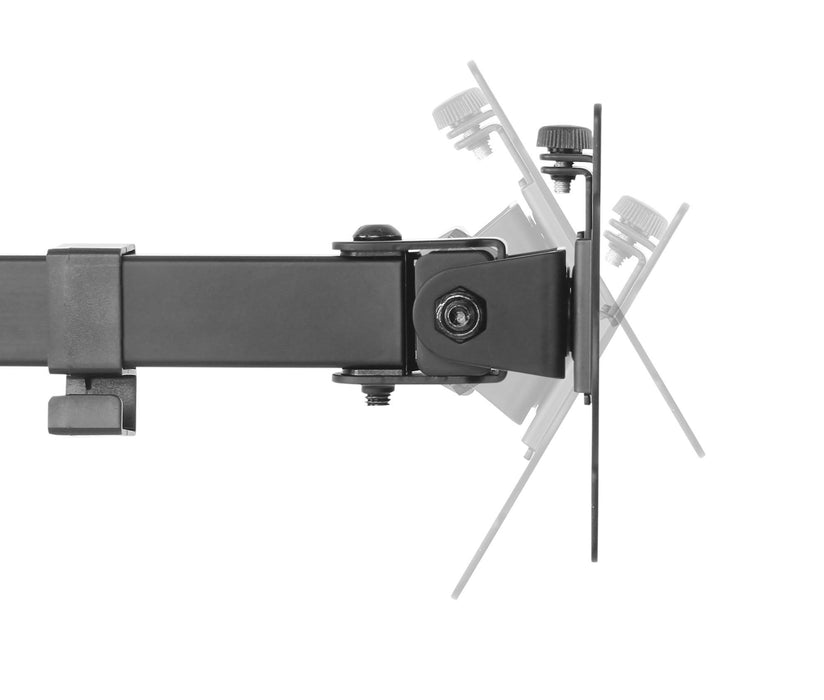 BRATECK 17-32" Single Monitor Desk Articulating Mount Arm Bracket. Free-Tilting