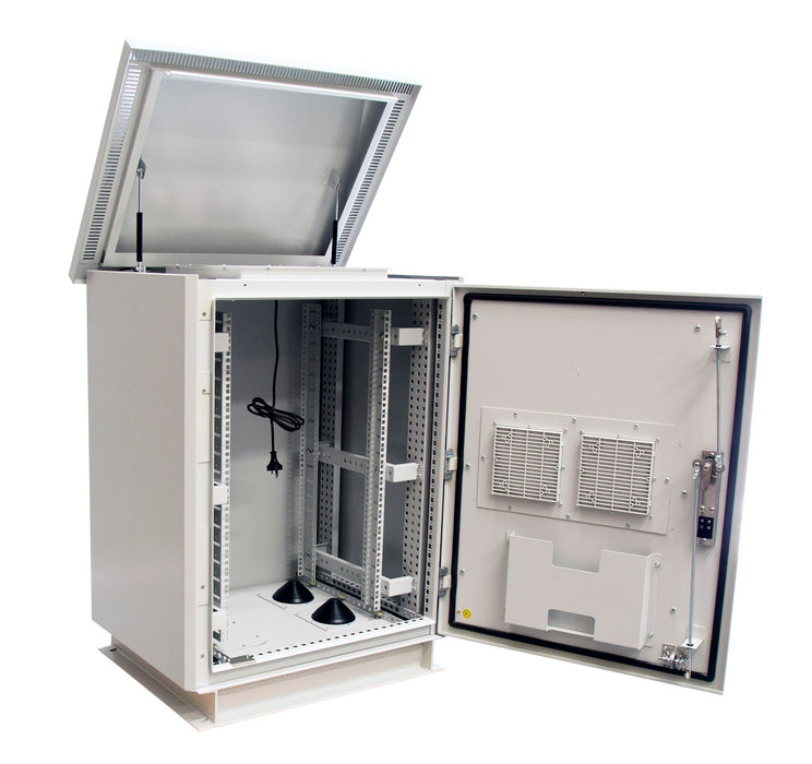 27RU Outdoor FreeStanding Cabinet. (800 x 800 x 27U) IP45 Rated