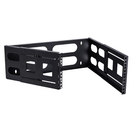 DYNAMIX 4RU 19'' Wall Mount Foldable Bracket Top Bottom Covers Adjustable Depth