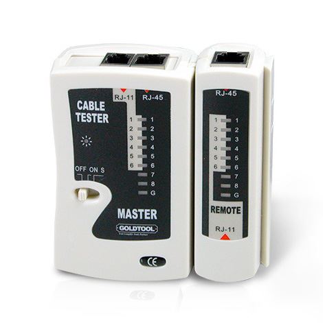 GOLDTOOL RJ45 LAN Data Cable Tester Quickly & Easily Check for Cable Continuity